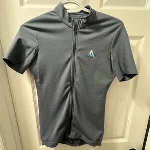 Gray Short Sleeve Cycling Jersey